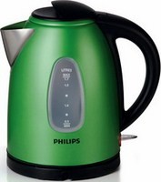 Чайник Philips HD-4665/30 зеленый с черн., об.1,7л, 2400Вт, пластик/нерж.сталь