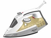 ATH-5574 white-yellow   утюг с пароувлажнением