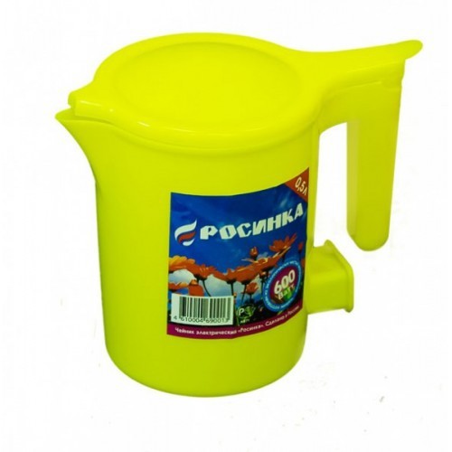 Чайник электрический Росинка об.0,5л, жёлтый