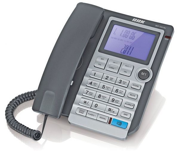 Телефон проводной BBK BKT-255 RU серый