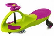 Машинка детская «БИБИКАР»  с полиуретановыми колесами, салатово-фиолетовая DE 0057