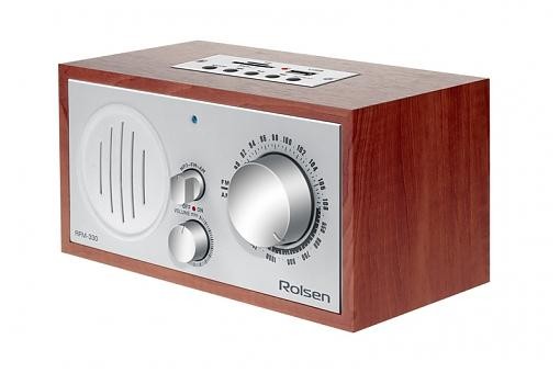 Радиоприёмник Rolsen RFM-420, Светодиодный кемпинговый фонарь, на корпус фонаря вынесен блок управления FM-радио.