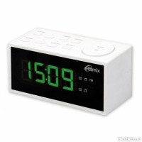 Радиобудильник RITMIX RRC-1212 WHITE. ЖК дисплей 1