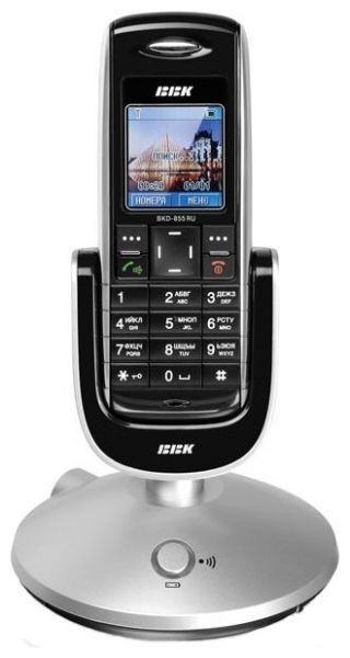 Телефон DECT BBK BKD-855 серебряно-черный