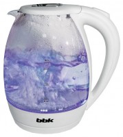 Чайник BBK EK-1720G белый, жаропрочное стекло, об.1,7л., 2200Вт., контроллер : Strix,