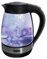 Чайник BBK EK-1721G черный, жаропрочное стекло, об.1,7л., 2200Вт., контроллер : Strix,