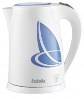Чайник BBK EK-1803P белый/голубой,об.1,8л.,2200Вт.,теомопластик.