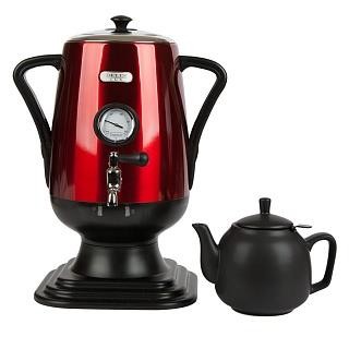 Самовар DELTA LUX  DL-3016 красн. с черн. 2300 Вт