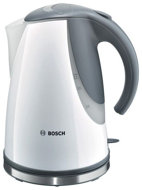 Чайник Bosch TWK-7701 RU, об.1,7л.,2200Вт.,пластик.,серый с белым