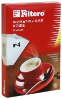 Фильтр для кофеварки FILTERO №4/80, уп.80шт., коричневые с колбой на 8-12чашек