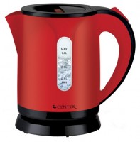 Чайник Centek CT-1066 Red PROMO 1.0л, 1100Вт, уровень воды, фильтр