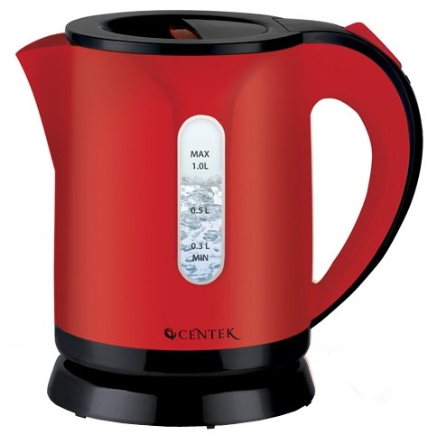 Чайник Centek CT-1066 Red PROMO 1.0л, 1100Вт, уровень воды, фильтр