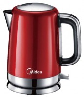 Чайник MIDEA МК-М317С2А-RD, нерж.сталь, об.1,7л., 2200Вт., бордо