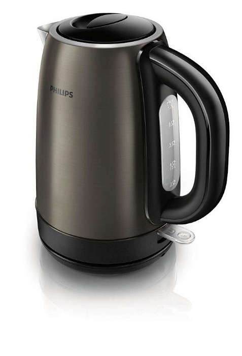 Чайник Philips HD-9323/80 серый, об.1,7л., 2200Вт., нерж.сталь