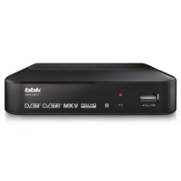 Ресивер цифровой телевизионный BBK SMP-018HDT2 т.серый