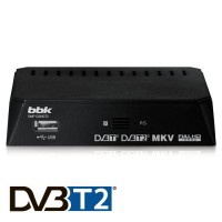 Ресивер цифровой телевизионный BBK SMP-132HDT2 т.-серый