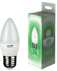 Лампа светодиодная ECON LED CN 7Вт E27 3000K B35