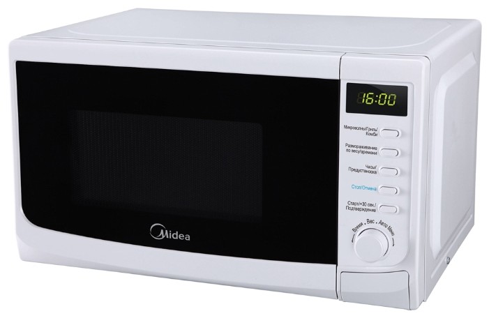 СВЧ печь MIDEA AG-820 CWW-W_гриль,об.20л.,800Вт., упр-е: электронное