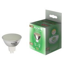 Лампа светодиодная ECON LED MR 5Вт GU5.3 3000K 220V ES