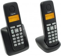 Телефон DECT Siemens Gigaset A-130 Duo коричневый/белый труб. в компл.:2шт АОН