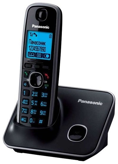 47548_enlc3.jpg Телефон DECT Panasonic  KX-TG6611 RU-B черный