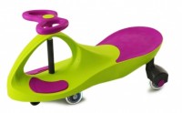 Машинка детская, «БИБИКАР»  с полиуретановыми колесами, салатово-фиолетовая