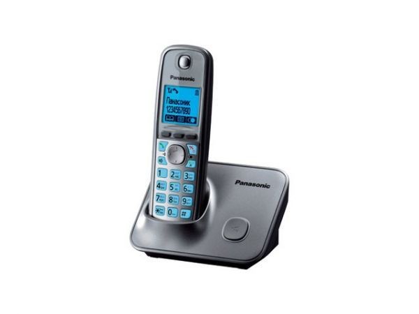 47548_enl6l.jpg Телефон DECT Panasonic  KX-TG6611 RU-M сер.металлик
