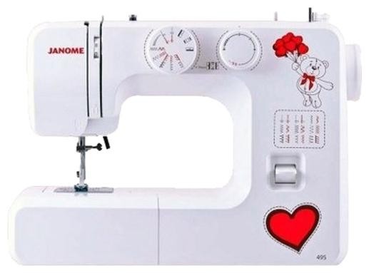Швейная машина JANOME 495, электромеханическая, 19 операций, челнок качающийся