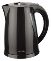 Чайник электрический Vigor HX-2079, пластиковый корпус, 1,7 л, 2200 Вт, стильный корпус