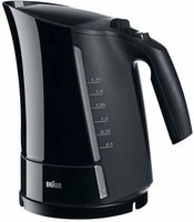 Чайник BRAUN WK-300 чёрный, об.1,6л.