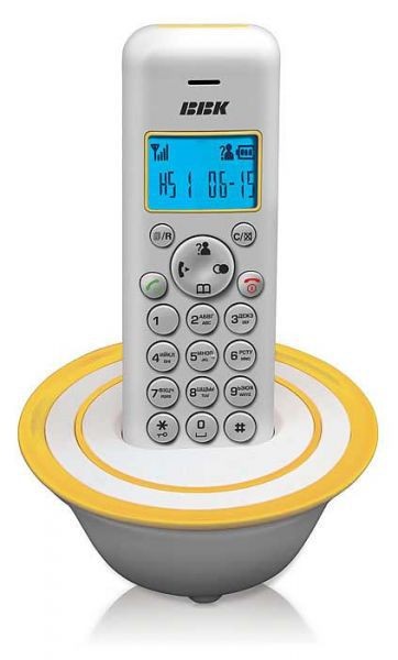 47548_enle2.jpg Телефон DECT ВВК BKD-815 бело-жёлтый