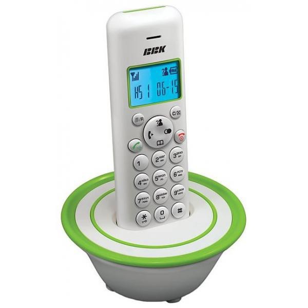 47548_enlr1.jpg Телефон DECT ВВК BKD-815 бело-зелёный