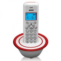 Телефон DECT ВВК BKD-815 бело-красный